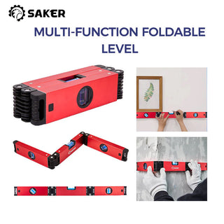 SAKER® Three-fold Multi-Function Foldable Level