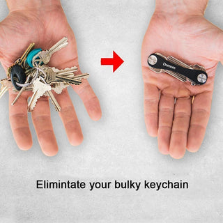 Domom Compact Key Holder and Keychain Organizer, 2 Packs