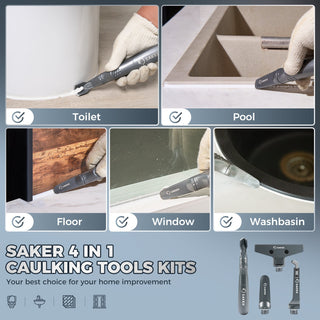 Saker 4-in-1 Caulking Tool Kit