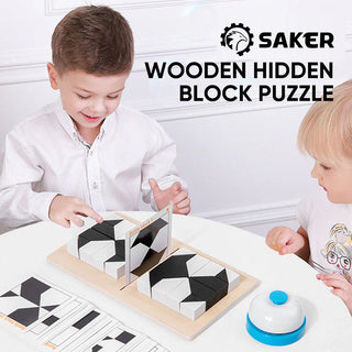 SAKER® Wooden Hidden Block Puzzle
