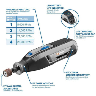 Saker® Handheld Electric Grinder Kit