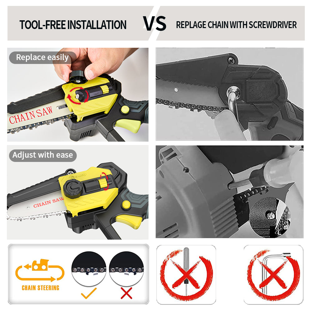 SAKER® MINI CHAINSAW 4 INCH REVIEW